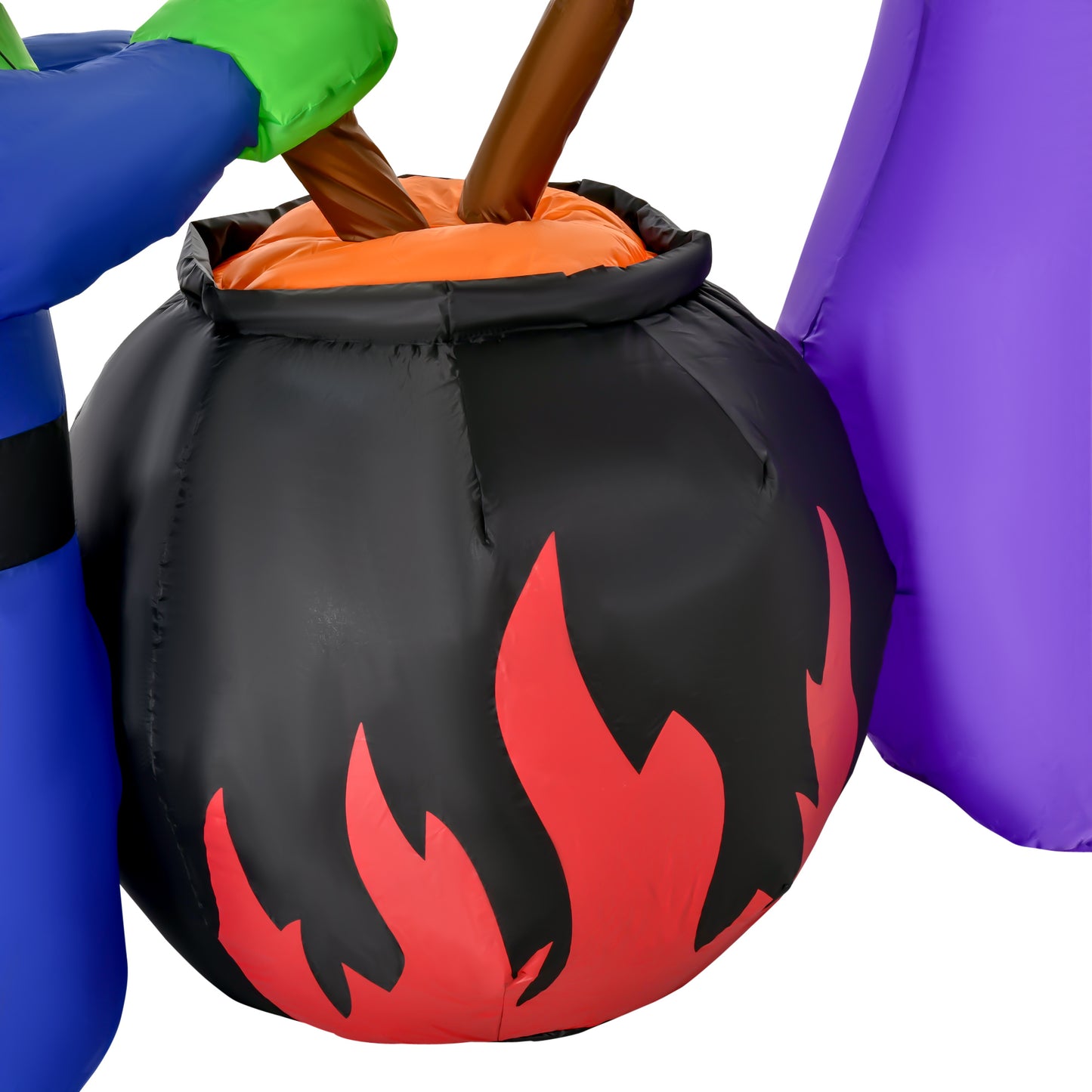 HOMCOM 1.8H m Halloween Inflatable Witches Decoration, Polyester-6