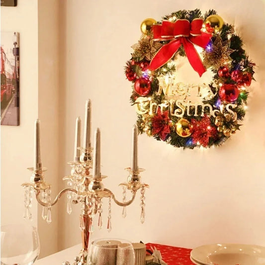 New Year Christmas Wreath Large Artificial Door-1